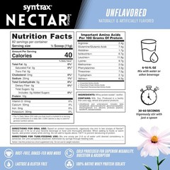 Syntrax Nectar Protein Powder – Medical Unflavored