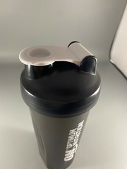 Red / Black Mixer Bottle 28 Oz. Protein Shaker Flip Lid Mixing Ball