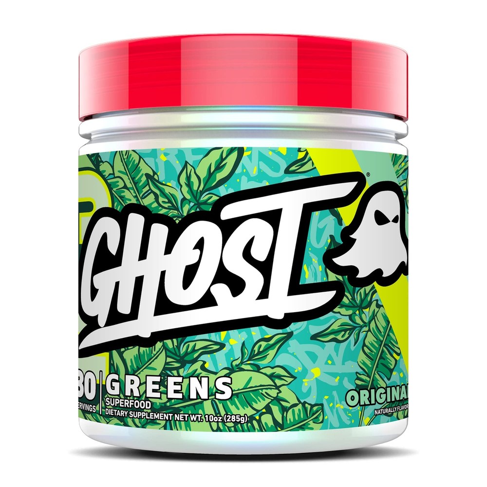 GHOST Greens Powder, Original – 30 Servings – 19 Superfood Greens & Reds