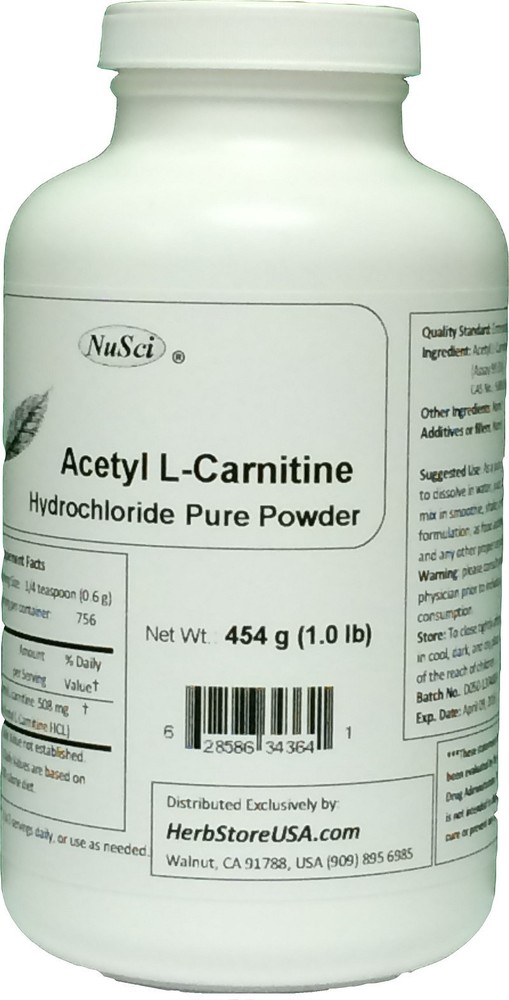 100% Pure Acetyl L-Carnitine powder 1 LB (454g) ALC cognitive health