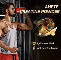 Ahete Gym Gains Creatine Monohydrate Powder Sugar-Free ⭐️ US FREE SHIPPING ⭐️