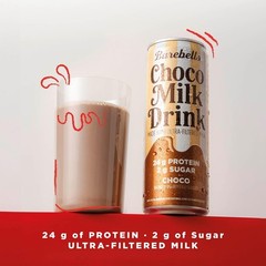 12PK Barebells Protein Milk Drink Chocolate 24g Protein No Added Sugar Filtered