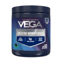 Vega Creatine Monohydrate Capsules, 5g Micronized Creatine Powder per Serving…