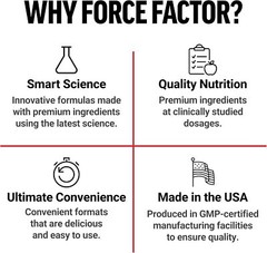 FORCE FACTOR Creatine Monohydrate, Creatine Powder for Muscle Gain, More Strengt