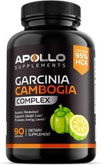 Apollo Garcinia Cambogia Appetite Suppressant For Weight Loss 100% Natural 90 c