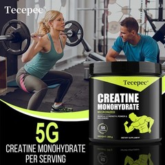 Creatine Monohydrate Powder Pure Promote Muscle Growth 5 Grams Per Serving