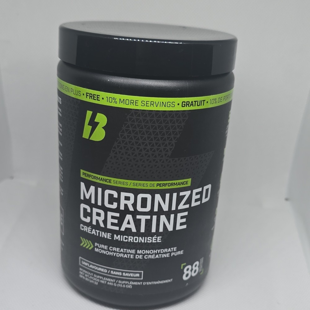 BULL Nutrition Micronized Creatine Monohydrate Powder Unflavored 400g 88 Servin…