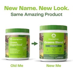 Amazing Grass, Greens Blend Energy, Powder, 14.8 oz, 60 Servings