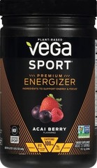 Vega Sport Pre-Workout Energizer Berry, Plant Based Pre Workout Powder