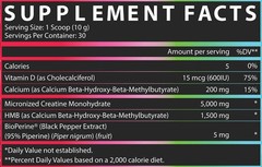 Nutrex CREATINE + HMB Powder Strength & Lean Muscle Recovery Formula 30 Servings