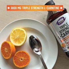 NOW Foods L-Carnitine Liquid Triple Strength Citrus Flavor 3000 mg., 16 Ounces