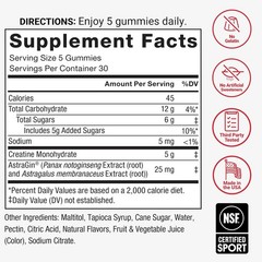 Delicious 150 Count Creatine Gummies – Non-GMO, Fast Absorption, Mixed Berry