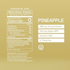 Energy Drink Pack, Caffeine Free, Zero Sugar, No Jitters, No Crash, Pineapple