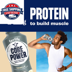 Core Power Elite High Protein Shake, Vanilla, 42g Bottle, 14oz, 12 Pack