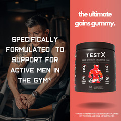 TestX & Creatine Gummies Twin Pack Creatine Monohydrate, Horny Goat Weed & Maca