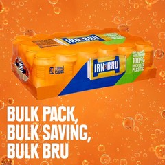 IRN-BRU Original Scottish Sparkling Soda, Citrus 11.16 Fl Oz (Pack of 24)