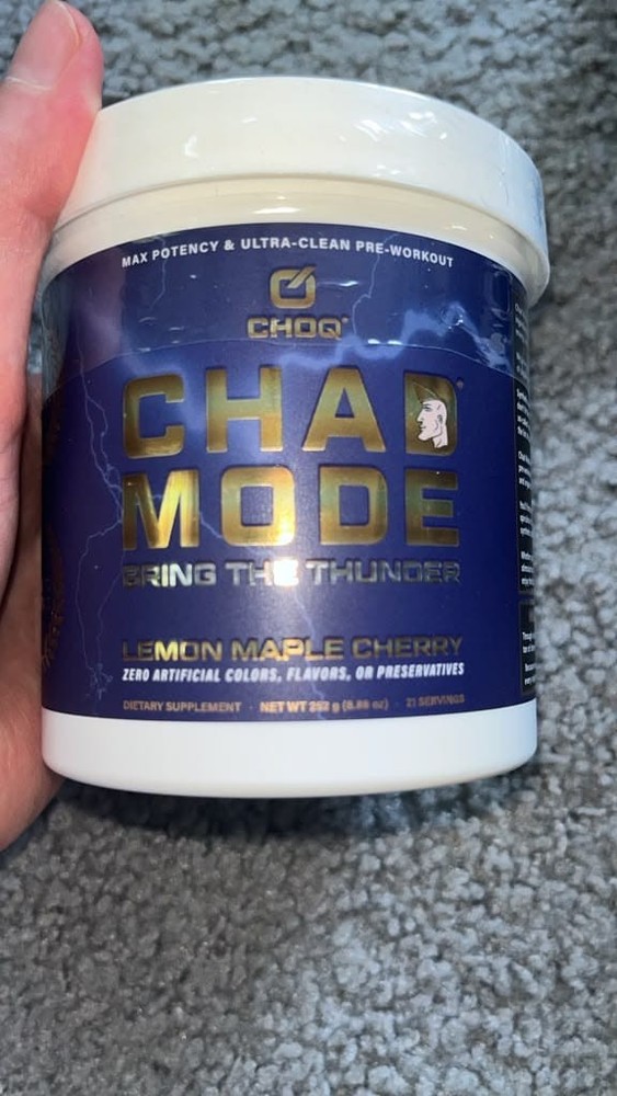 Choq Chad Mode Pre-Workout – Lemon Maple Cherry