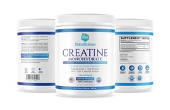 NutraScience Creatine Monohydrate Powder with 10.6 Ounce (Pack of 1)