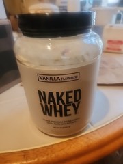 NAKED Whey Vanilla Protein Powder – Only 3 Ingredients -Grass Fed Whey Exp 10/27