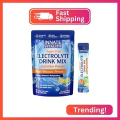 Innate Vitality Electrolytes Powder Packets, No Sugar, 5 Keto Electrolytes & Vit