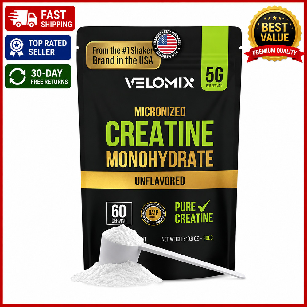 Micronized Creatine Monohydrate Powder – 100% Pure Creatine Powder Unflavored an