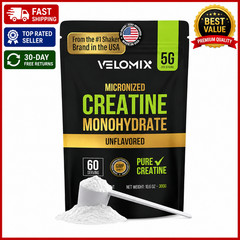 Micronized Creatine Monohydrate Powder – 100% Pure Creatine Powder Unflavored an