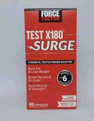 Force Factor TEST X 180 SURGE Powerful Testosterone Booster – 60 Sealed! 06/29