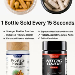Nitric Oxide Booster – L-Arginine, L-Citrulline 1500mg + Prostate Health Bundle
