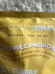 Clean Simple Eats Whey Protein Powder Pineapple Passion Grass Fed 19.5 oz