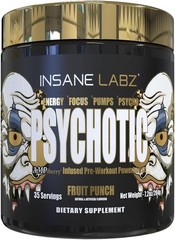Insane Labz PSY-CHO-TIC GOLD Extreme Pre-Workout Energy Focus Pumps 35 Servings