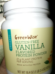 2 GreenWise Plant Protein Powder Vanilla Gluten Free 18.4 oz Exp Mar 2028