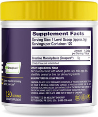 ® Performance Creatine with Creapure®, Unflavored Powder, Supports Muscle Functi