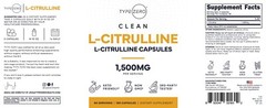 TypeZero L-Citrulline Capsules (180 capsules) (1500 mg per serving) – GMO-Free