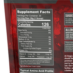 AS Beef Protein Isolate Powder, 27g Protein Serv, Muscle Building Workout 1.98lb