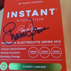 AutographedShaunJohnson Instant Hydration Electrolyte Drink Mix Cherry Limeade
