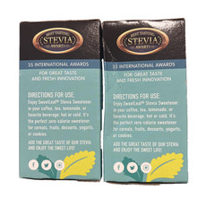 SweetLeaf Stevia Powder Packets 70 Count 2 Pack Zero Calorie Sweetener NEW