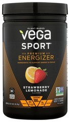 Vega Sport Energizer Energy Supplement Strawberry Lemonade 16.1 Oz Tea 1 Pack