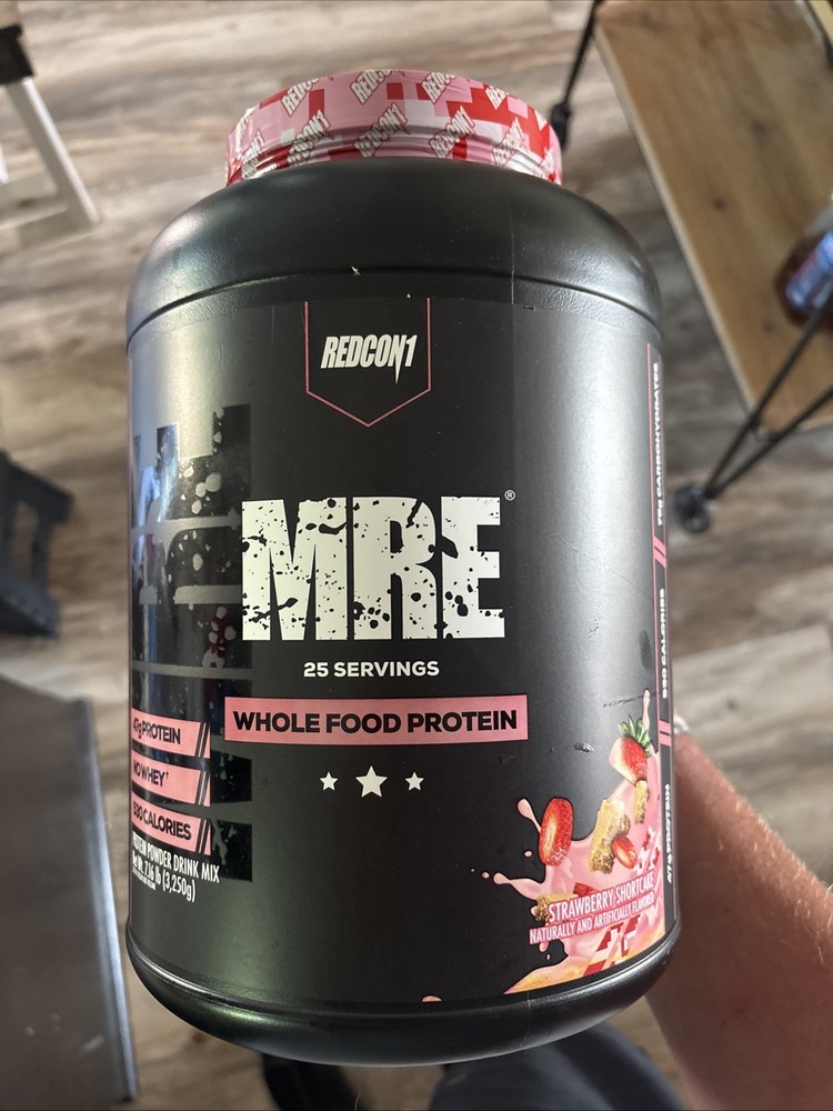 Redcon1 MRE Whole Food Protein Powder – Strawberry Shortcake – 7 lb – Exp 5/28