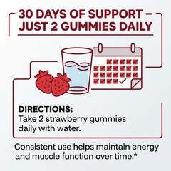 Creatine Monohydrate Gummies Muscle Gain 5000 Mg Per Serving 60 Gummies