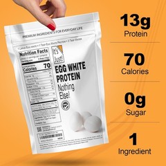 Keto-Friendly Egg White Protein Powder, 8oz – Unflavored Versatility for Health