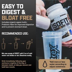 Nutrex IsoFit 100% Whey Isolate Protein Powder EAA BCAA Low Sugar Fat and Carbs