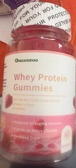 Whey Protein Gummies 2g ( 3 bottles of 60 gummies each )= 180 gummies
