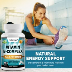 Vitamin B Complex – 30TO120 Capsules – Quality Standards – Simple Supplements