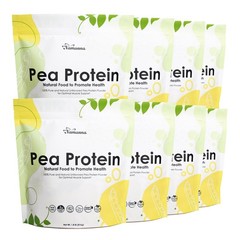 100% Pure Pea Protein Powder, 80% Protein Content, Unflavored, Vegan-1.8lbx8