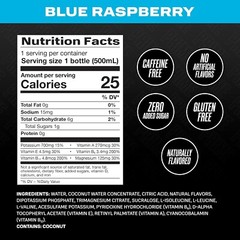 PRIME Hydration – Electrolytes Enhanced Sports Drink – Blue Raz, (24) Bottles