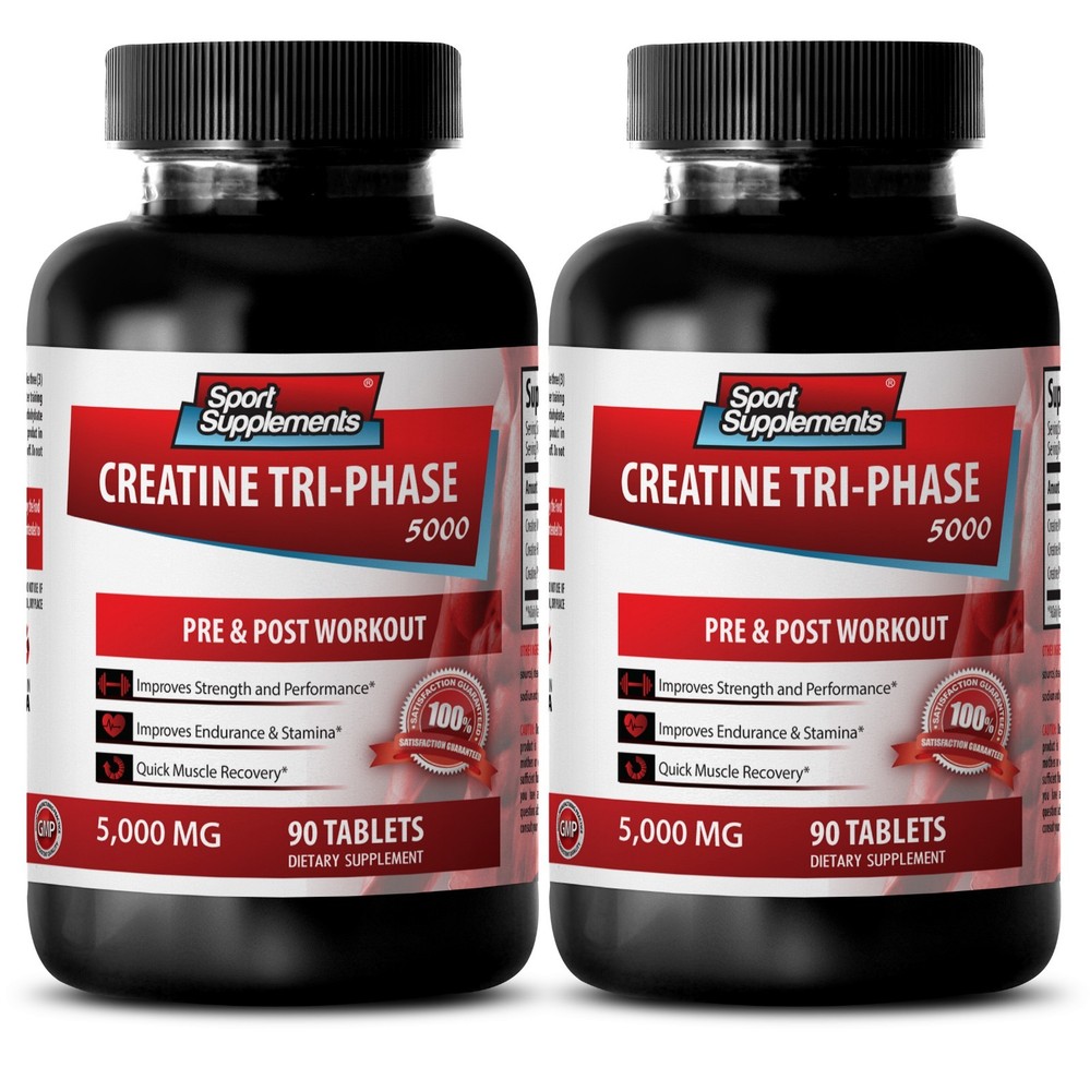 Muscle Growth – Creatine Tri-Phase 5000mg – Boost Lean Body Mass Tablets 2B