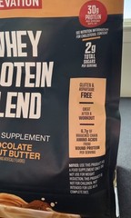 NEW Elevation Whey Protein Powder Supplement Chocolate Peanut Butter 32 Oz Bag