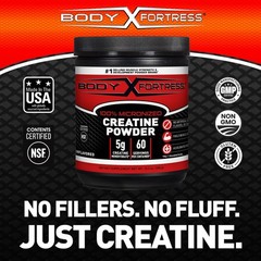 Body Fortress 100% Creatine Monohydrate Powder 10.5 Ounce (Pack of 1), Black