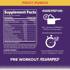 Finaflex Stimul8 Super Pre-Workout Fruit Punch 271 g / 9.6 oz Each (Pack of 3)