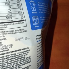 365 Whole Foods Market Whey Protein Concentrate Vanilla 16oz Exp 10/27